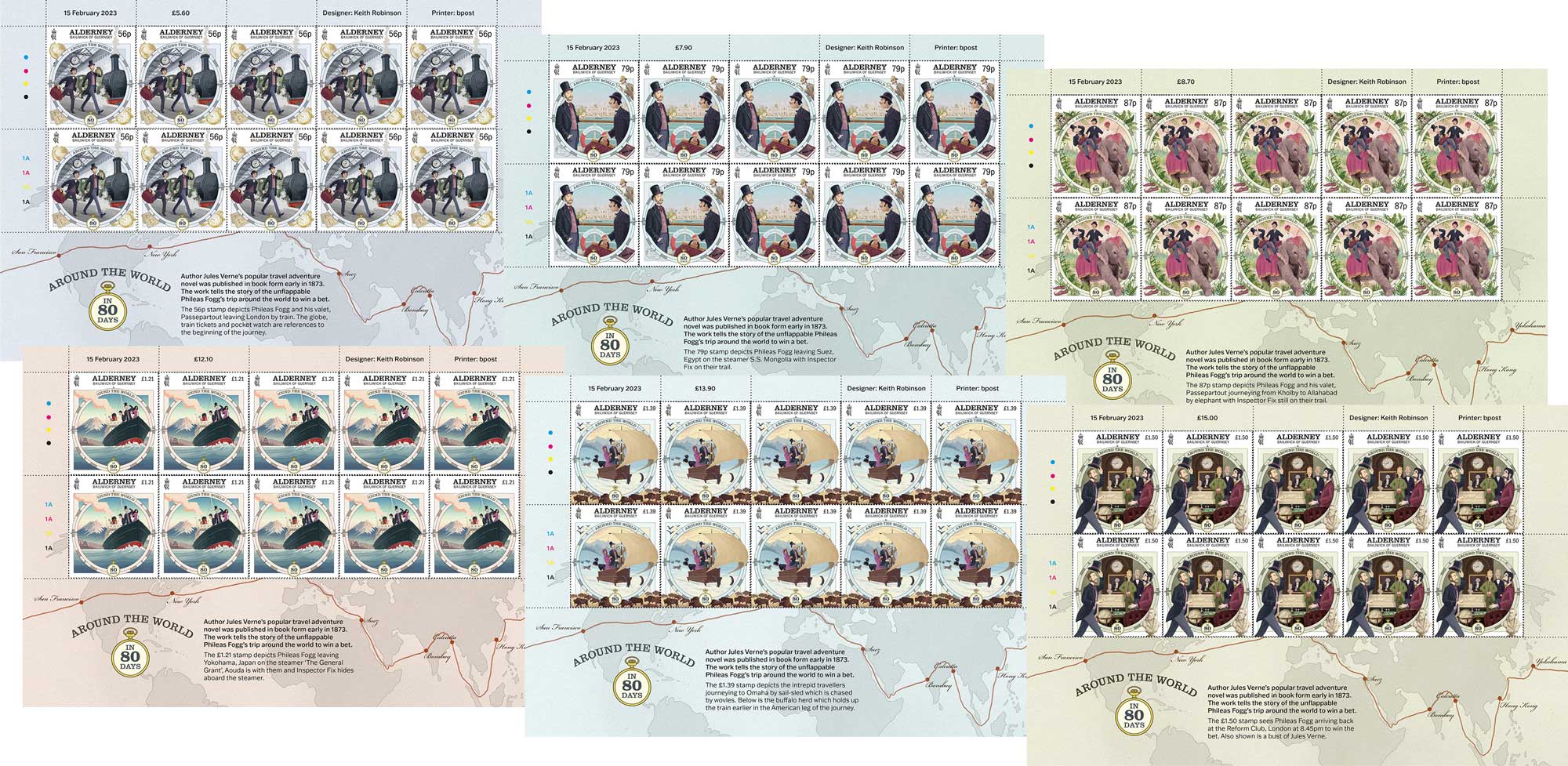 Sheets of 10